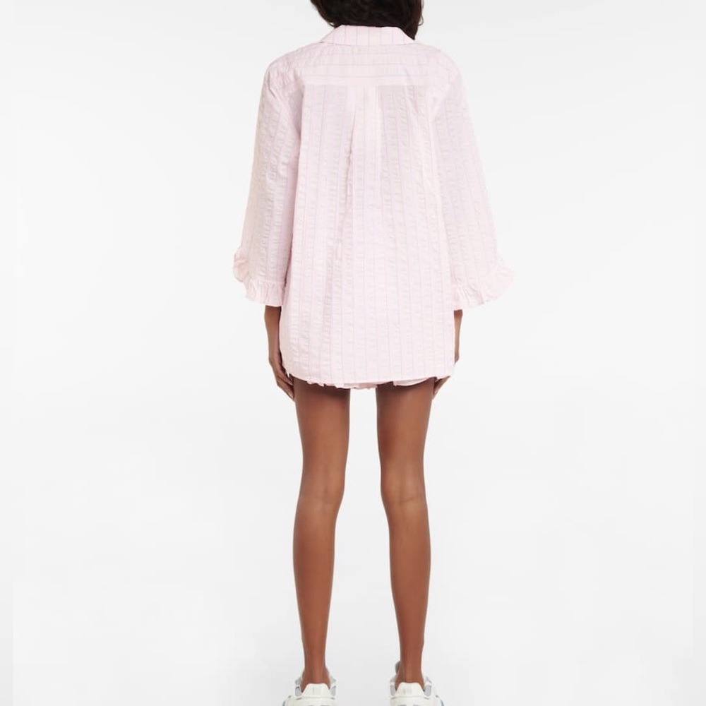 Ganni | Cotton Seersucker Shirt - Picture 3 of 9